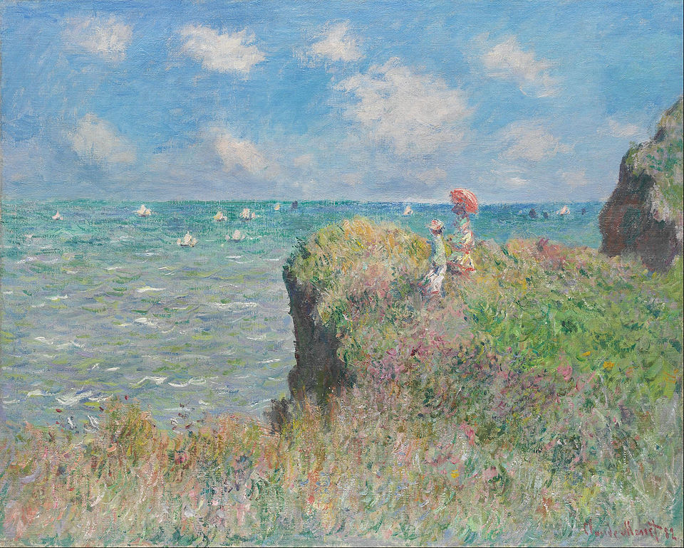 The Cliff Walk at Pourville by Claude Money